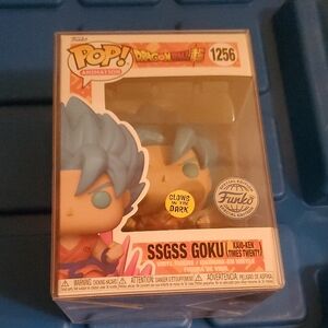 Dragonballz Ssgss Goku Kaio Ken Times Twenty #1256 Glow Special Edition Funko